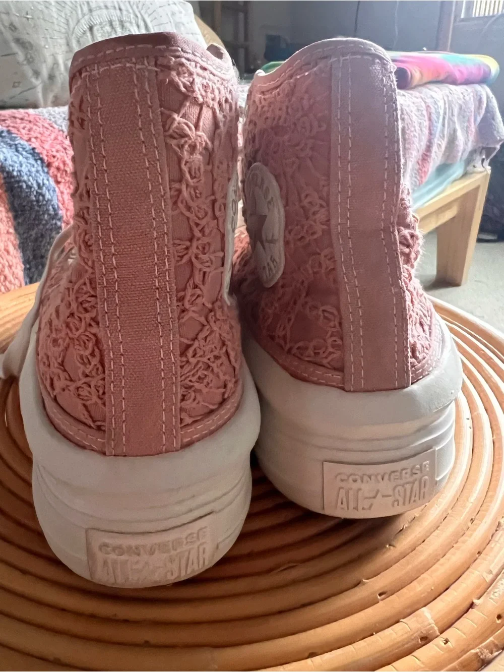 Converse Chuck Taylor All Star "Crochet Laces" High-Top Sneakers - Picture 4 of 6